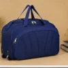 60L Travel Duffel Bag with Trolley Sleeve – Unisex Polyester Weekender Luggage Bag for Men & Women ( blue, OS )