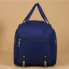 60L Travel Duffel Bag with Trolley Sleeve – Unisex Polyester Weekender Luggage Bag for Men & Women ( blue, OS )