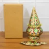 Traditional Decorative Pooja Kalash with Lotus Crown Design for Rituals (1 Set) ( default, OS )