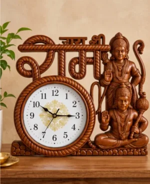 Jay Shree Ram Table Clock