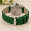 Analog Watch for Men & Women – Grey Dial with Silicon Strap, Quartz ( green, OS )