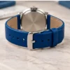 Analog Watch for Men & Women – Grey Dial with Silicon Strap, Quartz ( blue, OS )