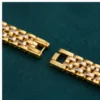 Gents Bracelet and Rudraksh Rakhi for Bhaiya – Gold Brass Bracelet ( default, OS )