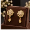 Jewellery Set for Girls and Women – 1 Gram Gold Micro Plated Pendant Chain and Earrings ( default, OS )