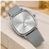 Analog Watch for Men & Women – Grey Dial with Silicon Strap, Quartz ( grey, OS )