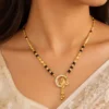 Mangalsutra for Women – Gold Plated Brass & Copper Single Strand with CZ/AD Stones ( default, OS )